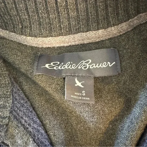 Eddie Bauer Vintage Men's Quarter Zip Pullover Size Small - Picture 5 of 7
